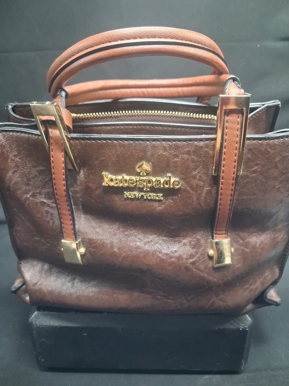 Kate Spade Brown Leather Satchel Bag